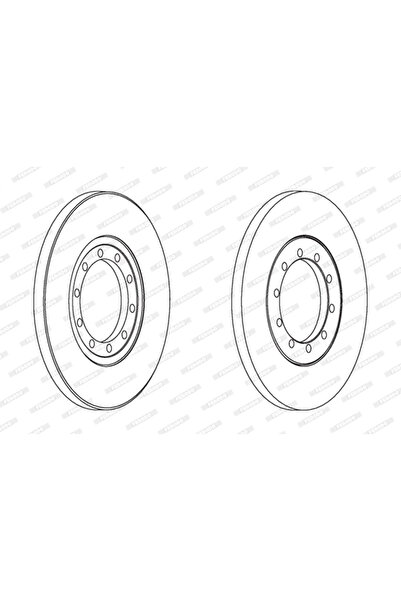 FERODO Disc Frana Ford Transit Bus/Transit Caroserie/Transit Platou / Sasiu