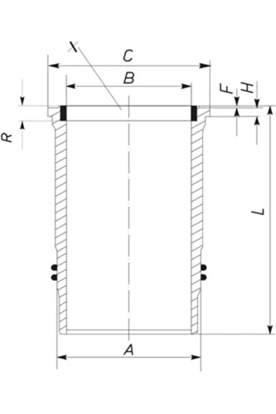 MAHLE Camasa Cilindru Mercedes-Benz Actros MP2 / MP3/Travego Setra Series 400