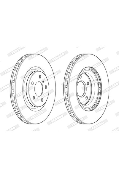 FERODO Спирачен диск Nissan 350Z Roadster/350Z Coupe