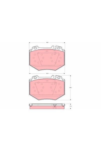 TRW Set Placute Frana Frana Disc Mercedes-Benz S-Class