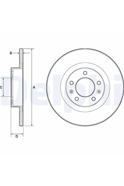 DELPHİ Спирачен диск Peugeot 508 1/508 Затворена каросерия/Комби