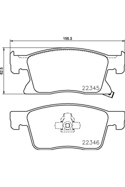 Brembo Set Placute Frana Frana Disc Chevrolet Cruze Holden Astra 2015-2022