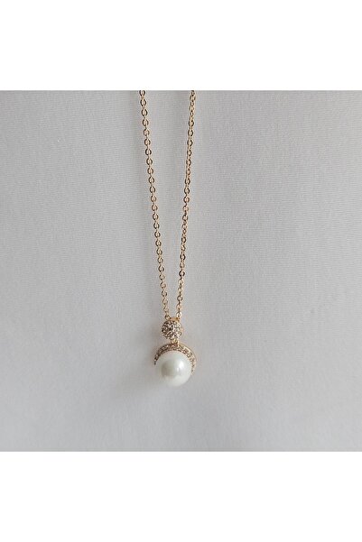 WOMANS SİGNATURE GOLD İNCİ KOLYE 316L