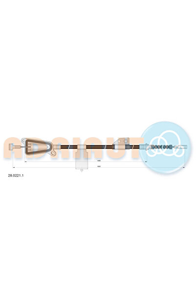 Adriauto Cablu Frana De Parcare Spate Stanga Nissan Almera 2