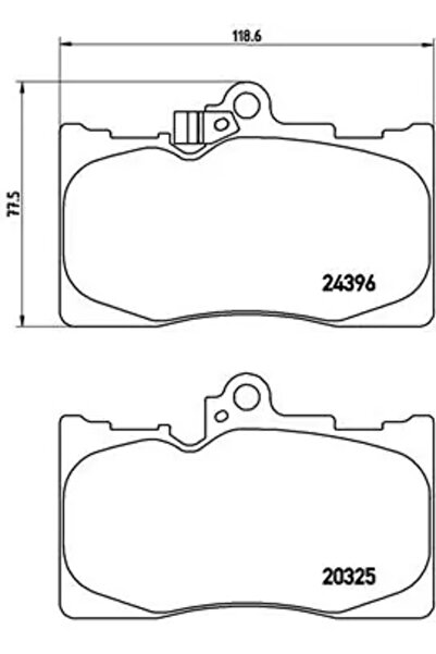 Brembo Set Placute Frana Frana Disc Lexus Gs/Is 3/Is C Toyota Crown/Mark 10 2