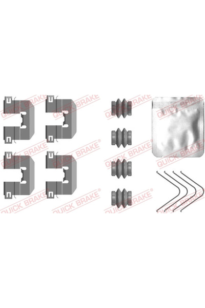 QUICK BRAKE Set Accesorii Placute Frana Hyundai Accent 5 Limuzina/Solaris Lim...