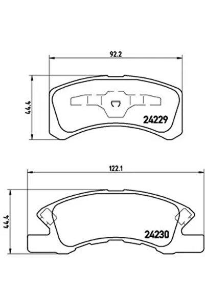 Brembo Set Placute Frana Frana Disc Daihatsu Ayla/Cuore 6/Cuore 7 Mitsubishi ...