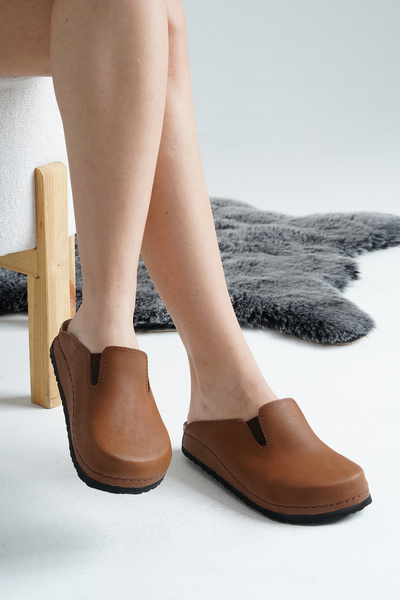 DOGİYE 6360 Brown Colored Sek Sabo Slippers