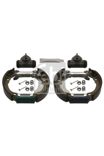 FEBI BILSTEIN Комплект спирачни челюсти за заден мост Fiat 500/Panda Ford Ka