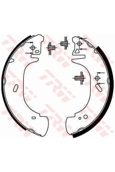 TRW Set Saboti Frana Ford Fiesta 4/Transit Bus/Transit Caroserie Opel Movano ...