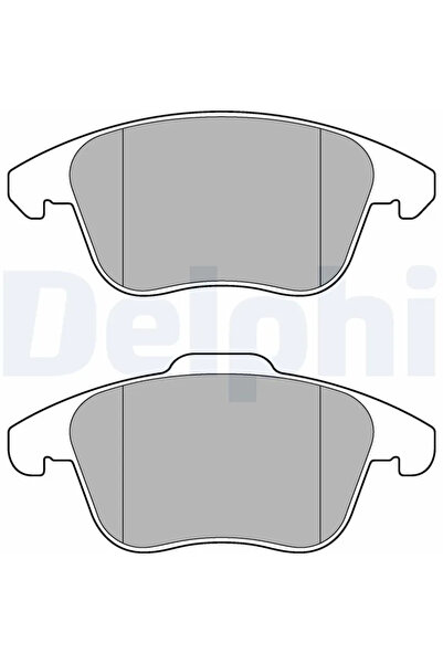 DELPHİ Комплект накладки за дискови спирачки Citroen C4 1/C4 Coupe Ds (Capsa)...