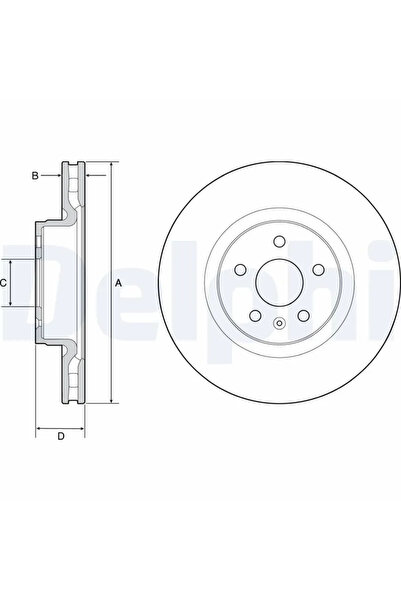 DELPHİ Brake Disc Tesla Model 10/Model S