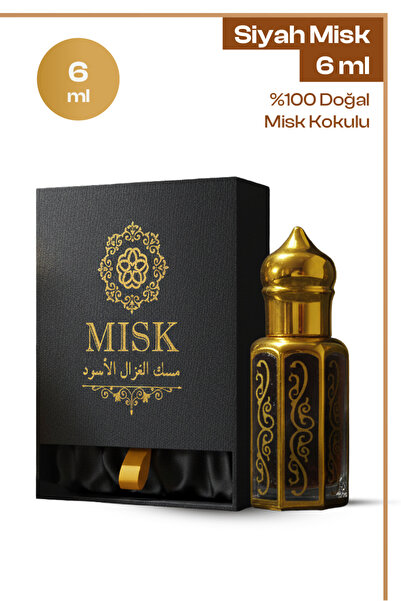 misk Orijinal Siyah Parfüm Esansı – 6 ML | %100 Konsantre, Kalıcı Koku | Doğa...