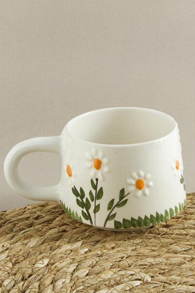 CT STONES Daisy Patterned Ceramic Mug