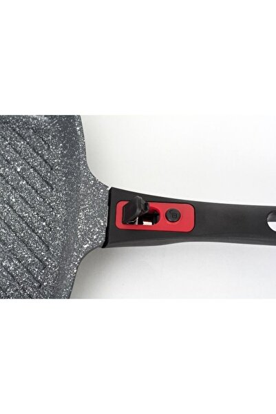 Zilan 3in1 grill pan, 28 cm diameter, aluminum material, granite interior, detachable soft touch handle, i