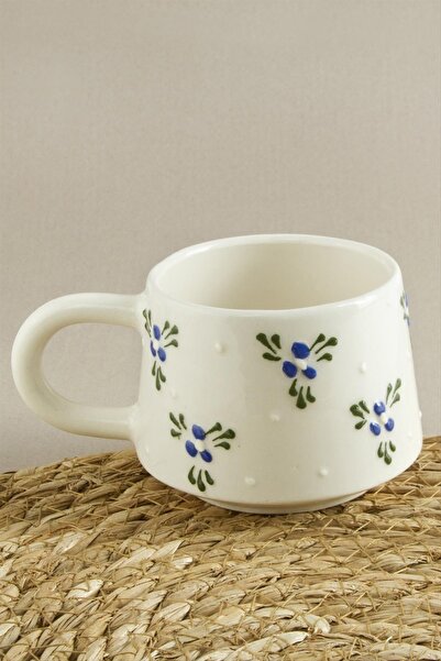 CT STONES Floral Patterned Ceramic Mug