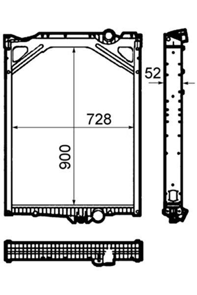 MAHLE Radiator Racire Motor Volvo 9400/B6/B7