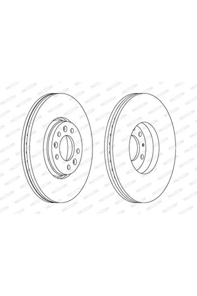 FERODO Disc Brake Citroen C5 3/Jumpy 2 Fiat Scudo Bus/Scudo Body