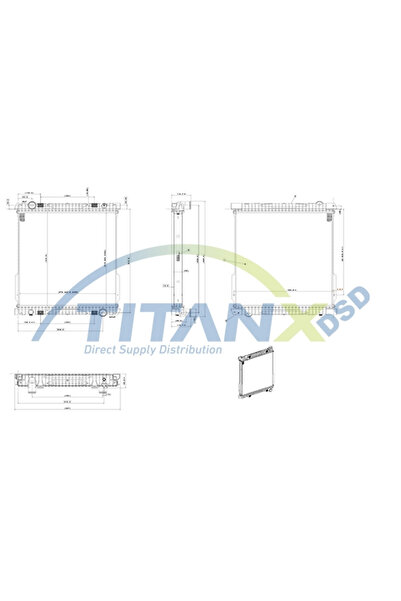 TitanX Iveco Tector 2 Engine Cooling Radiator
