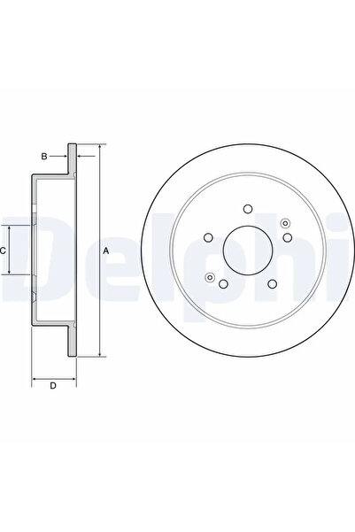 DELPHİ Disc Frana Kg Mobility Korando/Tivoli/Torres Ssangyong Actyon 2/Korand...