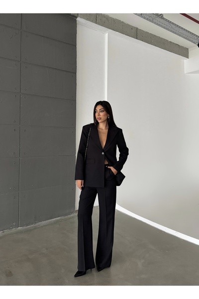 CLB COLLECTION Women's Blazer Jacket Pants Double Set