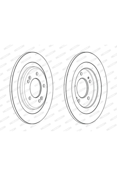 FERODO Brake disc Hyundai I30 Kia Cee'D