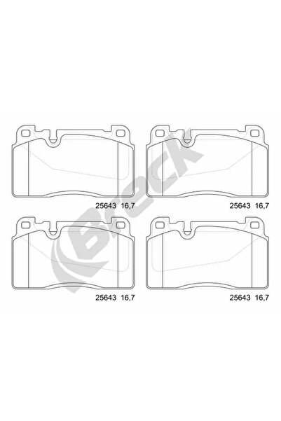 BRECK Set Placute Frana Frana Disc Audi A6 C7/A7/Q5 Van Porsche Macan