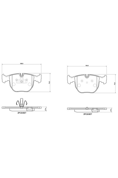 Brembo Set Placute Frana Frana Disc Rolls-Royce Dawn/Ghost 1/Wraith