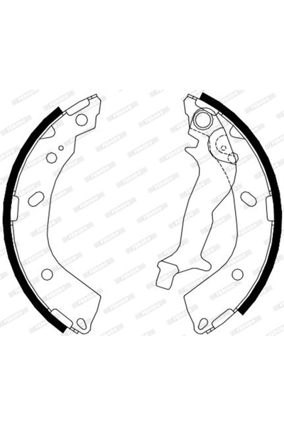 FERODO Brake shoe set Hyundai Getz/I10 1