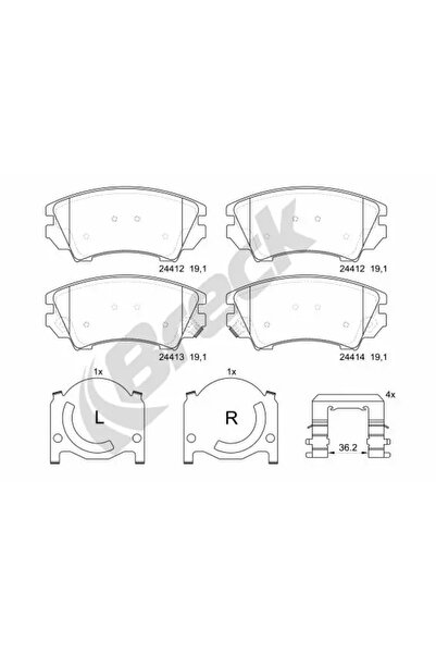 BRECK Set Placute Frana Frana Disc Chevrolet Camaro Opel Astra J Gtc/Astra J ...