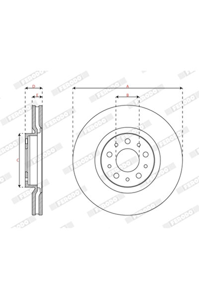 FERODO Fiat Tipo Brake Disc