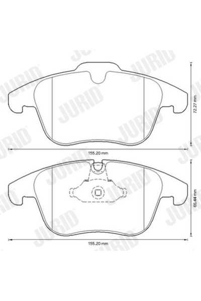 Jurid Set Placute Frana Frana Disc Citroen C5 3 Peugeot 407/508 1
