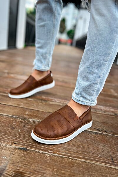 Zerenyus Brecon Laceless Daily Men's Casual Shoes Tan