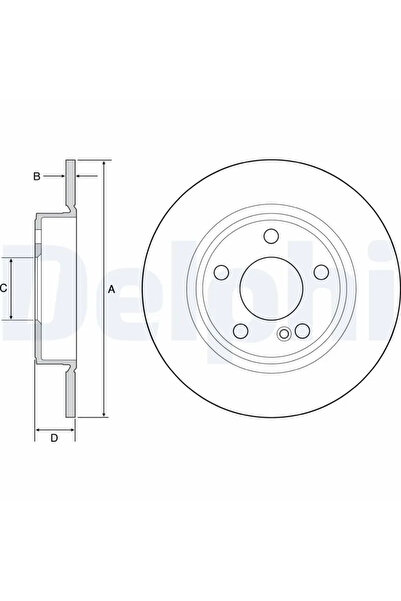 DELPHİ Дискови спирачки Mercedes-Benz A-класа/B-класа Sports Tourer/Cla Cupe