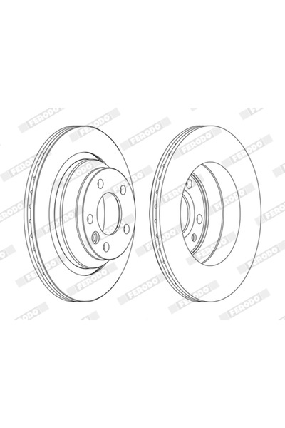 FERODO Disc Frana Vw California T5 Camper/Multivan T5/Touareg