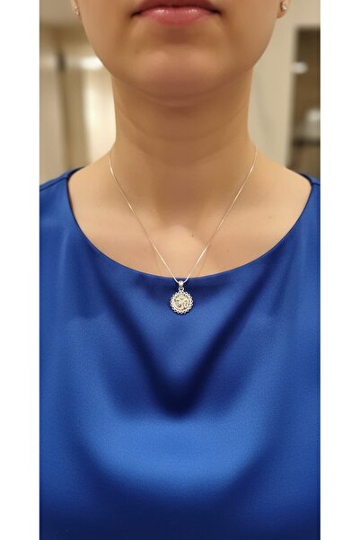 ErdoğanSilver 925 Ayar Gümüş Telkari Om (Aum) Sembolü Minimal Kolye Ucu - Yoga Meditasyon Takısı