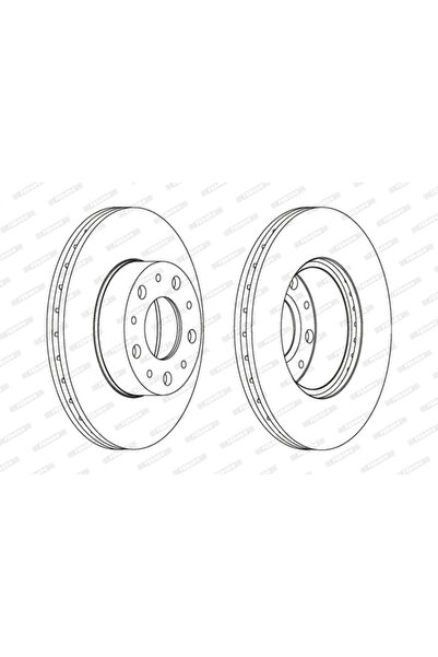 FERODO Спирачен диск Citroen Jumper 1 Bus/Jumper 1 Каросерия Fiat Ducato Bus/...