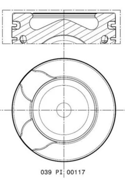 MAHLE Piston Citroen C4 2/C4 Grand Picasso 1/C4 Grand Picasso 2 Ds Ds 5