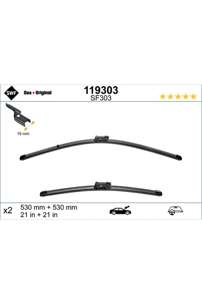 SWF Lamela Stergator Fata Skoda Fabia 2/Roomster 2006-2024