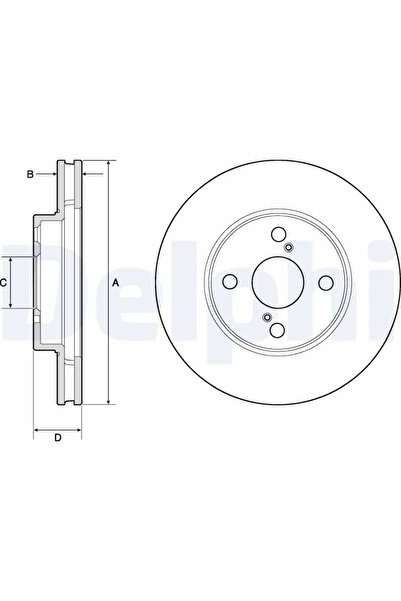 DELPHİ Disc Frana Toyota Corolla/Prius Limuzina