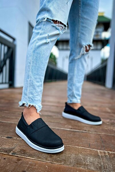 Zerenyus Brecon Laceless Daily Men's Casual Shoes Black