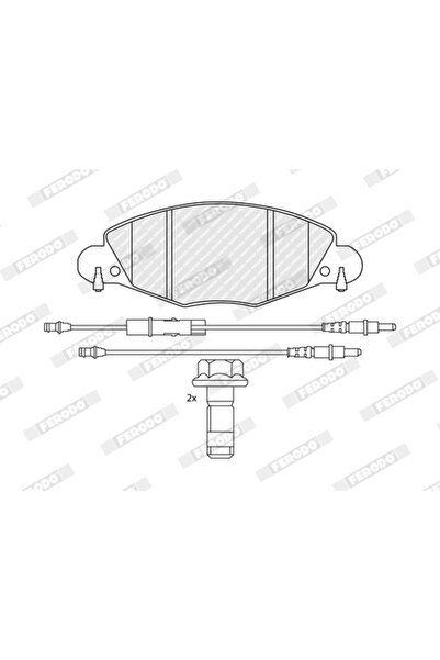 FERODO Set Placute Frana Frana Disc Citroen C5 1/C5 2