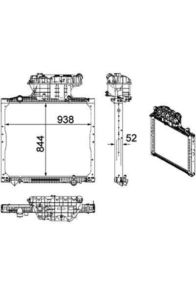 MAHLE Radiator Racire Motor Man Tga/Tgx 1 2000-2021