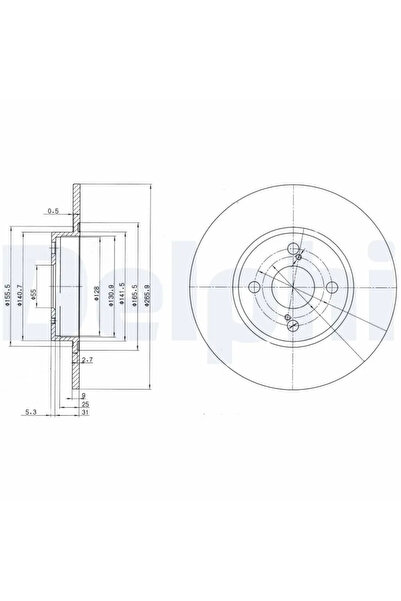 DELPHİ Disc Frana Toyota Corolla