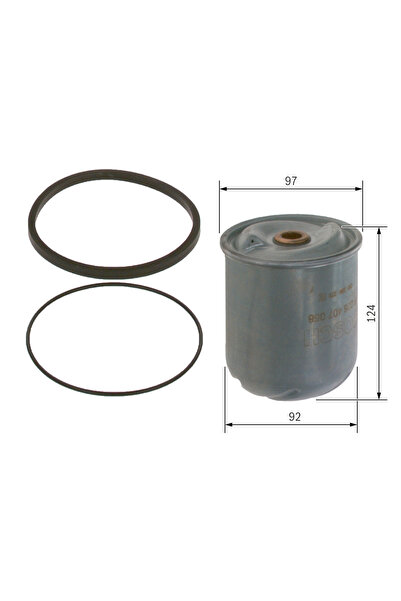 Bosch Маслен филтър Daf 85 CF/CF 75/CF 85