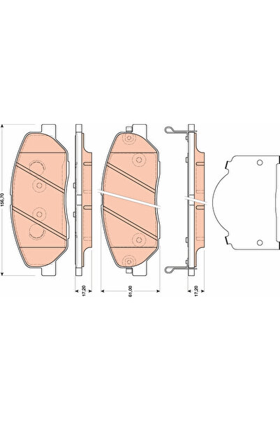 TRW Set Placute Frana Frana Disc Hyundai Genesis