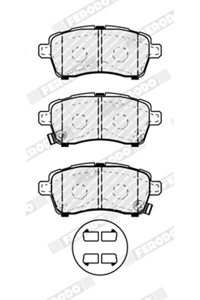 FERODO Комплект спирачни накладки за дискови спирачки Suzuki Ignis 3