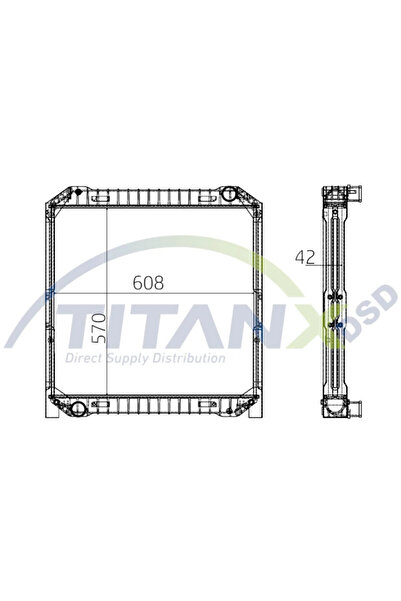 TitanX Radiator Racire Motor Iveco Eurocargo 1-3