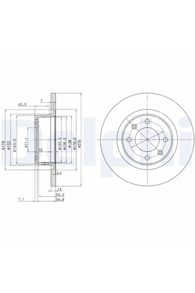 BRAXIS Rear brake disc mirror c5 c5 ii 2.2hdi 2.0hdi 1.8 16v 3.0 v6 2.0 16v h...