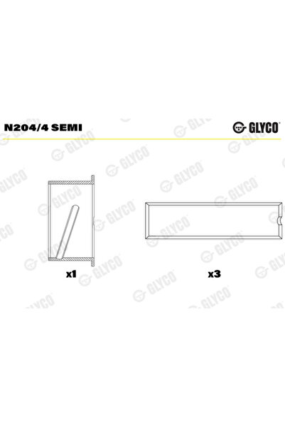 GLYCO Bucsi Ax Cu Came Mercedes-Benz Actros Neoplan Euroliner